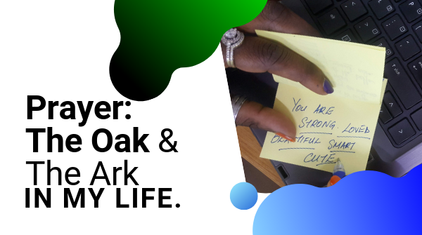 A sticky note saying you are strong